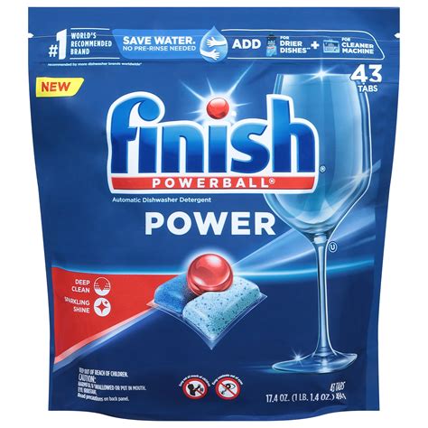 Finish® Powerball Power Dishwasher Tablets .